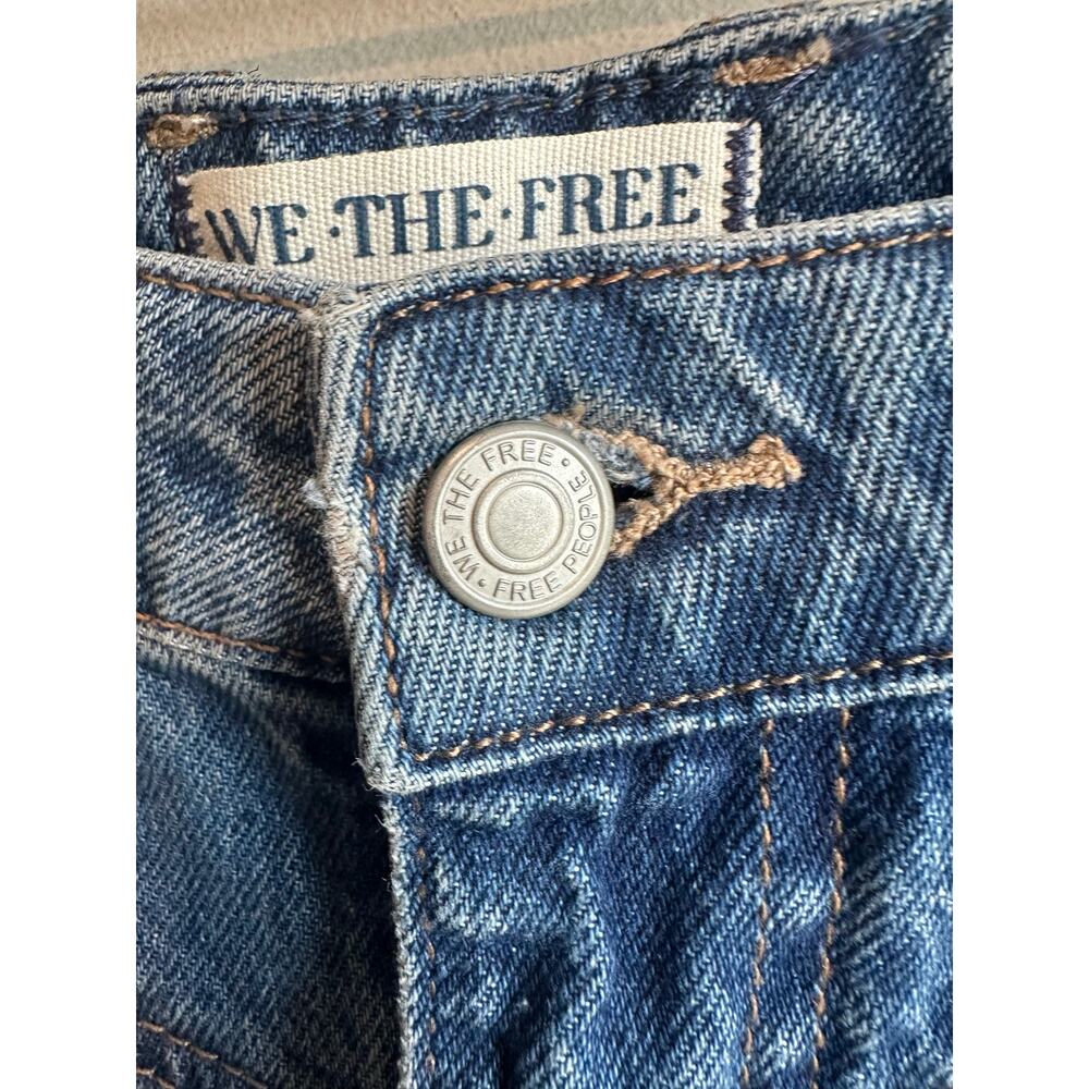 Free People We the Free Come As You Are Denim Maxi Skirt Dark Indigo 8 - Picture 7 of 13